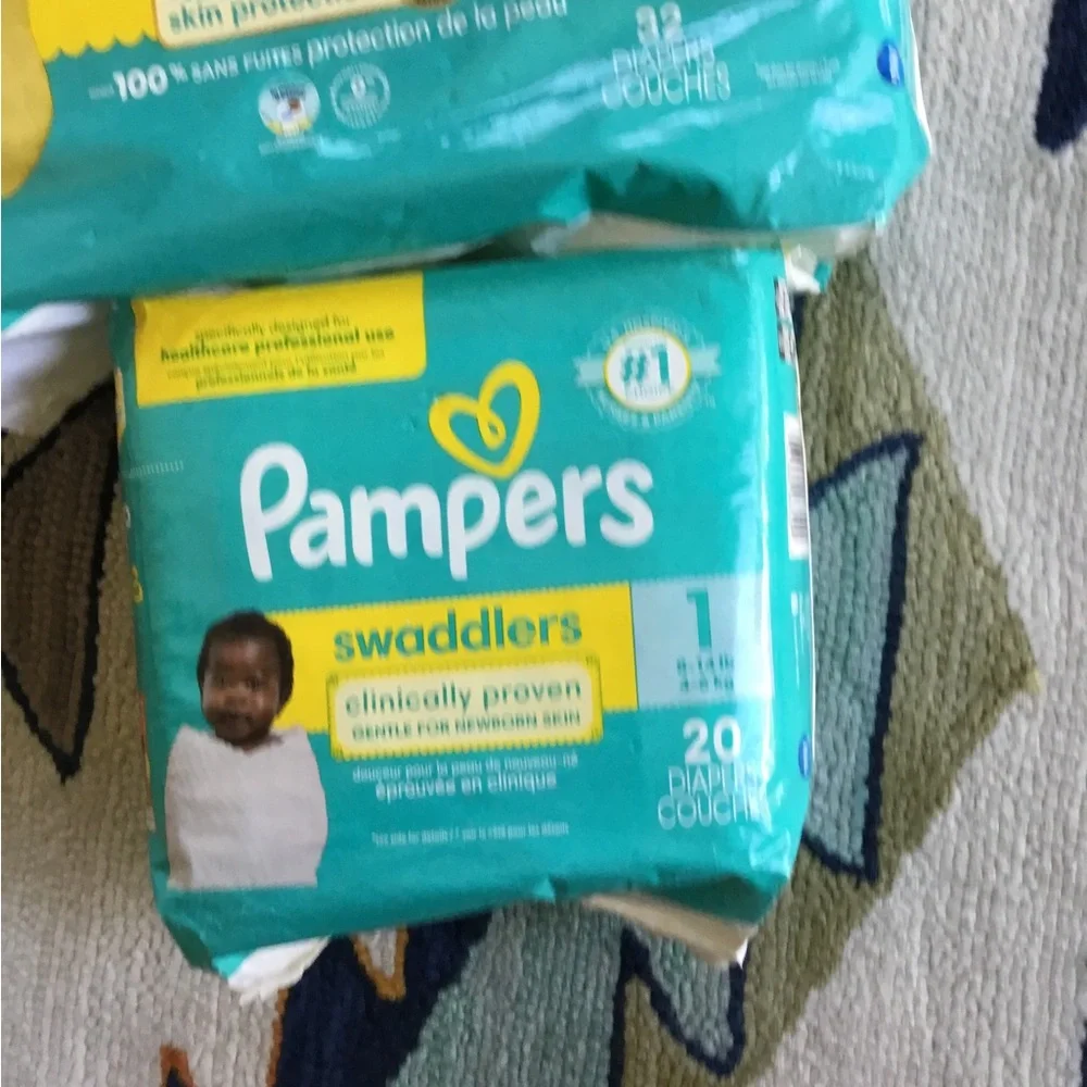 Pampers Swaddlers Diaper Covers - Teal (Pack)